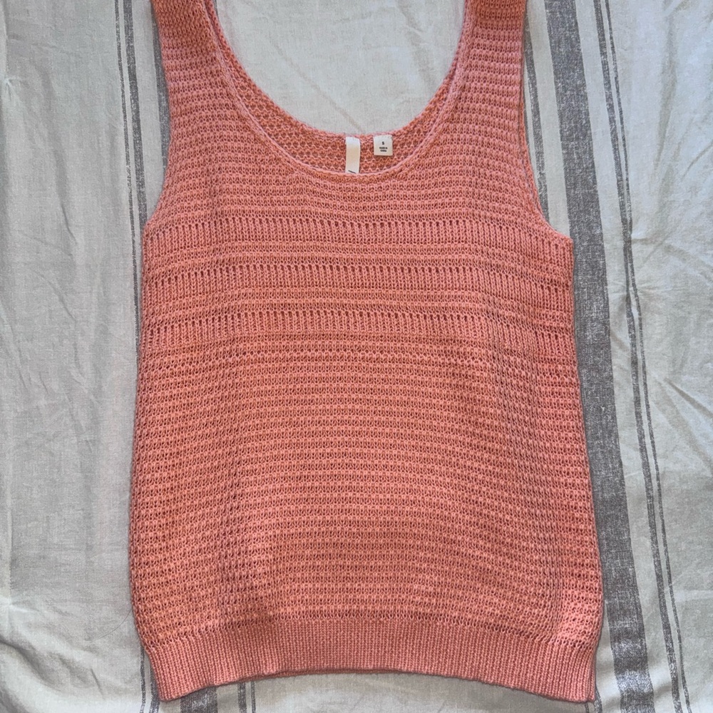 Frenchi Coral Knit Tank Top